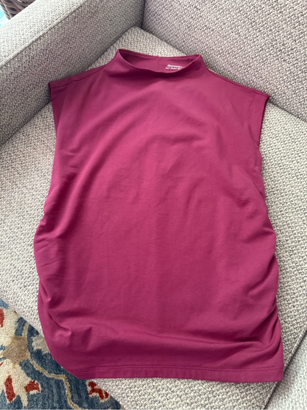 Abercrombie & Fitch Sleeveless Mock Neck Tank